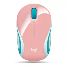 Mouse Pequeño Para Laptop Logitech M187 Inalambrico - Rosa