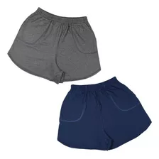 2 Shorts Plus Size Malha Promoção Verão Confortável Moletom