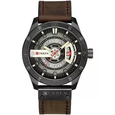 Correa De Reloj Deportivo Original Curren Para Hombre, Color: Marrón