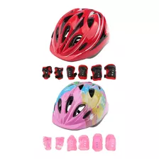 2 Pcs De Casco De Cicilismo De Codo Muñequera Y Rodillera