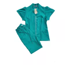 Pijama Cirúrgico Scrub Feminino Com Zíper (várias Cores)