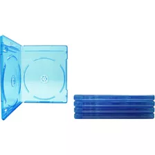  5 Empty Standard Doble Azul Cajas / Casos De Repuesto Para