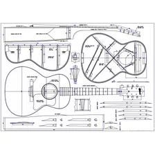 Planta Violão Gibson L-a0 1940 Impressa E Por Email