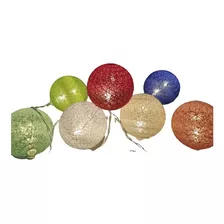 Cordão De Led Decorativo Esferas Globo Coloridas Taschibra 3vdc