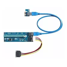 1 Pci-e Riser Ver 006s Cripto Mineria Con Cable Molex/sata K