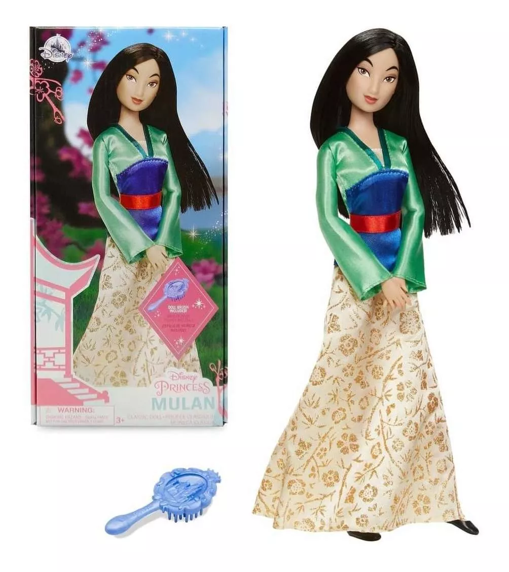 Mulan Muñeca Princesa Con Cepillo Disney Stock