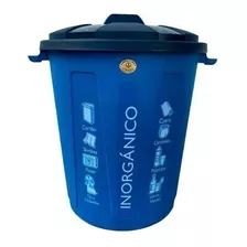 Prácti Bote Basura 80 Lts Azul Código Inorgánico Grati