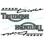 Triumph Speed Triple Calcomanas Stickers No Daytona Moto 