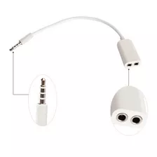 Cable Plug Doble Jack 3.5 Auriculares Audifonos Macho Hembra