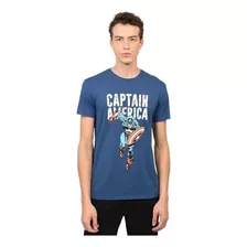 Marvel ® Playera Oficial Capitán América Cómics Vintag Ev