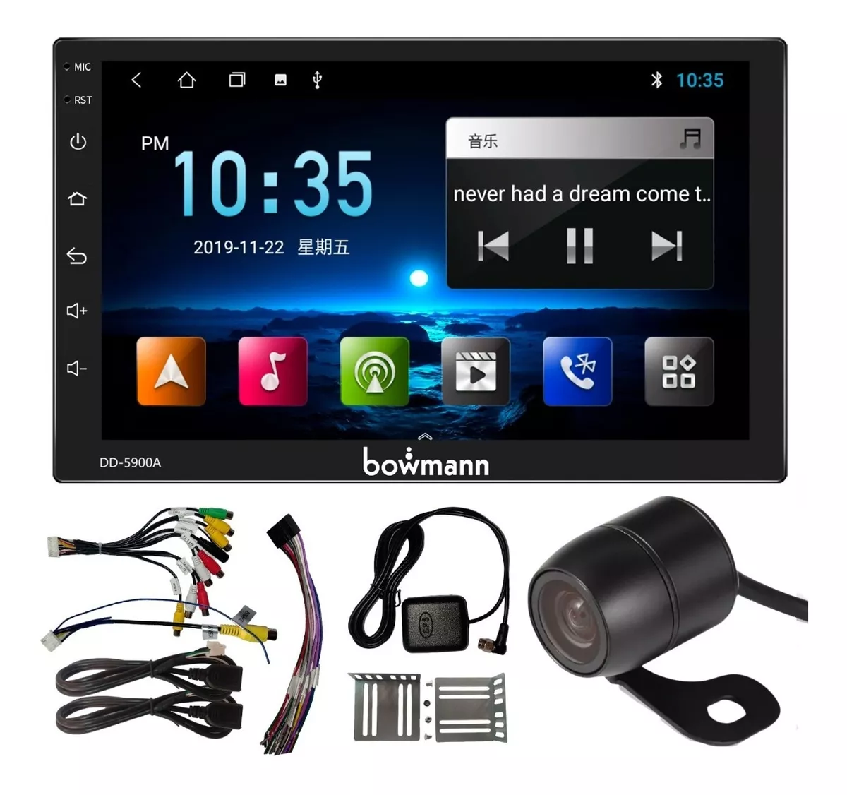 Radio Carro Android Bowmann Wifi Gps Pantalla Tactil 7' Usb
