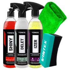 Kit Limpeza Pesada Pneus E Rodas Vonixx Delet Shiny E Izer