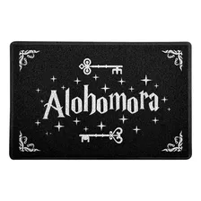 Capacho Alohomora Harry Potter 60x40cm Cor Preto