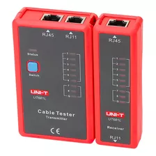Tester De Red Uni-t Probador De Cables Rj45 Rj11 Ut681 L