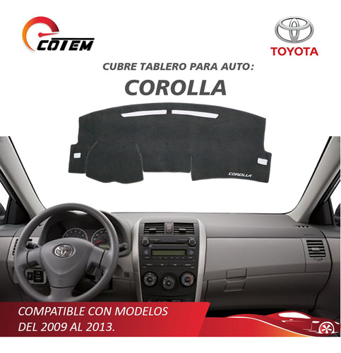 Cubretablero Bordado Toyota Corolla Xrs Modelo 2011 Foto 2