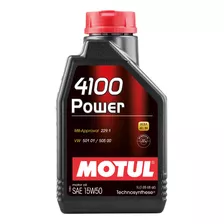 Óleo Para Motor De Carro Motul 4100 Power 15w-50 1l Motul