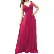 Vestido Feminino Longo Para Festa Com Renda No Busto