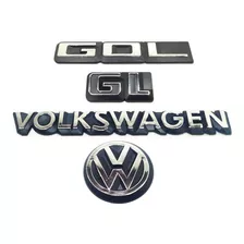 Emblemas Gol Gl Volkswagen + Vw Mala - 1987 À 1990