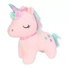 Peluche Suave Unicornio Rosa 20cm Juguete Niñas