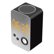 Caixa De Som Bluetooth Radio Relogio Despertador E Lanterna