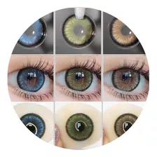 Pupilentes Big Eye Mirage Blue Green Brown 3 Pares Paquete 