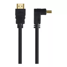 Cabo Hdmi 2.0 4k Ultra Hd 3d 01 Conector 90º 10m H2090-10