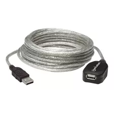 Extension Usb 5 Metros Cable Activa 519779 Manhattan Plata