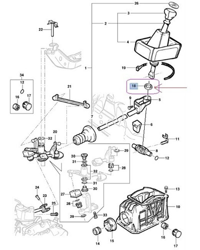 Goma Palanca Velocides Chevy 94/12 Corsa 02/09 Astra Zafira Foto 4