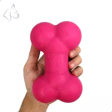 Brinquedo Cachorro Pet Osso Anti Stress Porte Médio Big Bull Cor Rosa