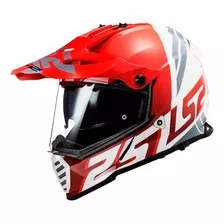 Casco Moto Ls2 Mx436 Pioneer Evo Evolve Rojo Blanco