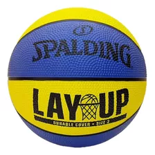 Bola Basquete Spalding Lay-up Tam. 7 - Azul/ Amarelo