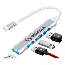 Adaptador Hub Tipo C A 4 Usb 3.0 Macbook Mac Pc Smartphone