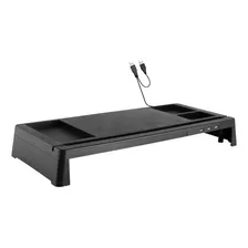 Soporte Para Monitor Base Eleva Altura Con Puertos Usb Carga