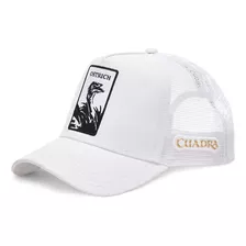 Gorra Snapback Cuadra Para Caballero Con Parche Blanco