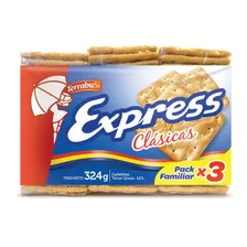 Galletita Express Clásicas 324 g Pack X 3