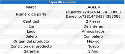 Par Bases Amortig Del Freelander L4 1.8l 99 Al 06 Eagle Foto 2