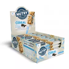 Barrinha De Cereal Nutry Cookies Cream Caixa De 480 G Com 24 Unidade