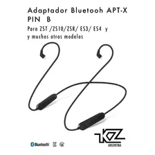 Adaptador Bluetooth Kz Aptx Plus Pin A / B / C / Mmcx - Representante Oficial Kz