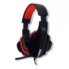 Headset Gamer P2 Cabo De Nylon Preto/vermelho Multilaser - P