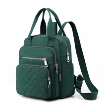 Mochila Bordada E Impermeable De Nailon Para Mujer