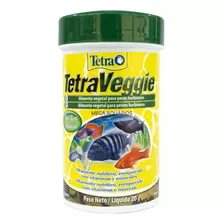 Ração Para Peixes Herbívoros Tetra Veggie Realça Cor 20g