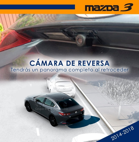 Cmara Reversa Especfica Mazda 3 Sedan Plug\u0026play  2014-2018 Foto 6