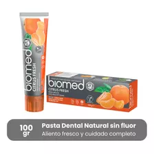 Pasta Dental Natural Biomed Citrus Fresh Sin Fluor 100g