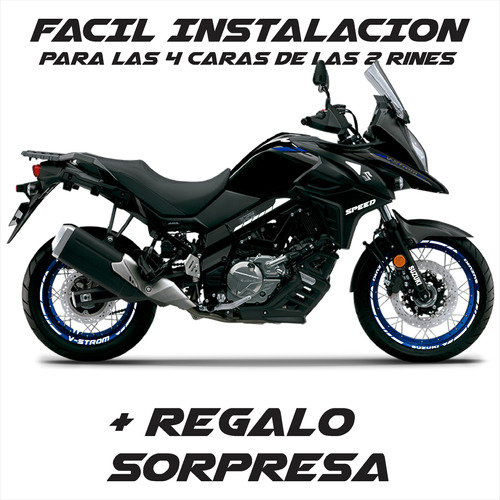 Kit Sticker Reflejantes Suzuki V-strom 650xt R17-19 + Regalo Foto 4