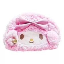 Estojo Pelúcia My Melody Necessaire Sanrio Papelaria Kawaii