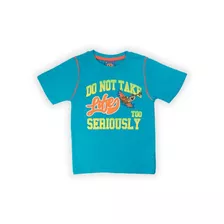 Camiseta Loney Tunes Talla 4 Niño Color Azul Claro