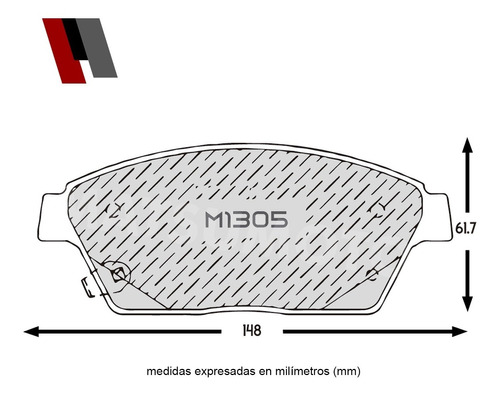 Pastillas De Freno Chevrolet Tracker 2013 - 2017 Foto 3