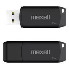 Pendrive 16gb Maxell Ecodata Con Tapa Usb 2.0 Color Negro