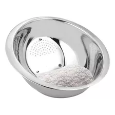 Escorredor De Arroz Em Aço Inox Lavador De Alimentos