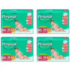 Kit 4 Pct Fraldas Personal Soft & Protect Xg C/36